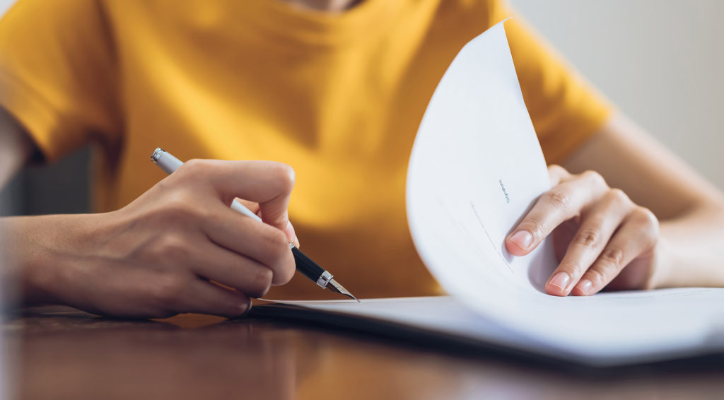 signing documents